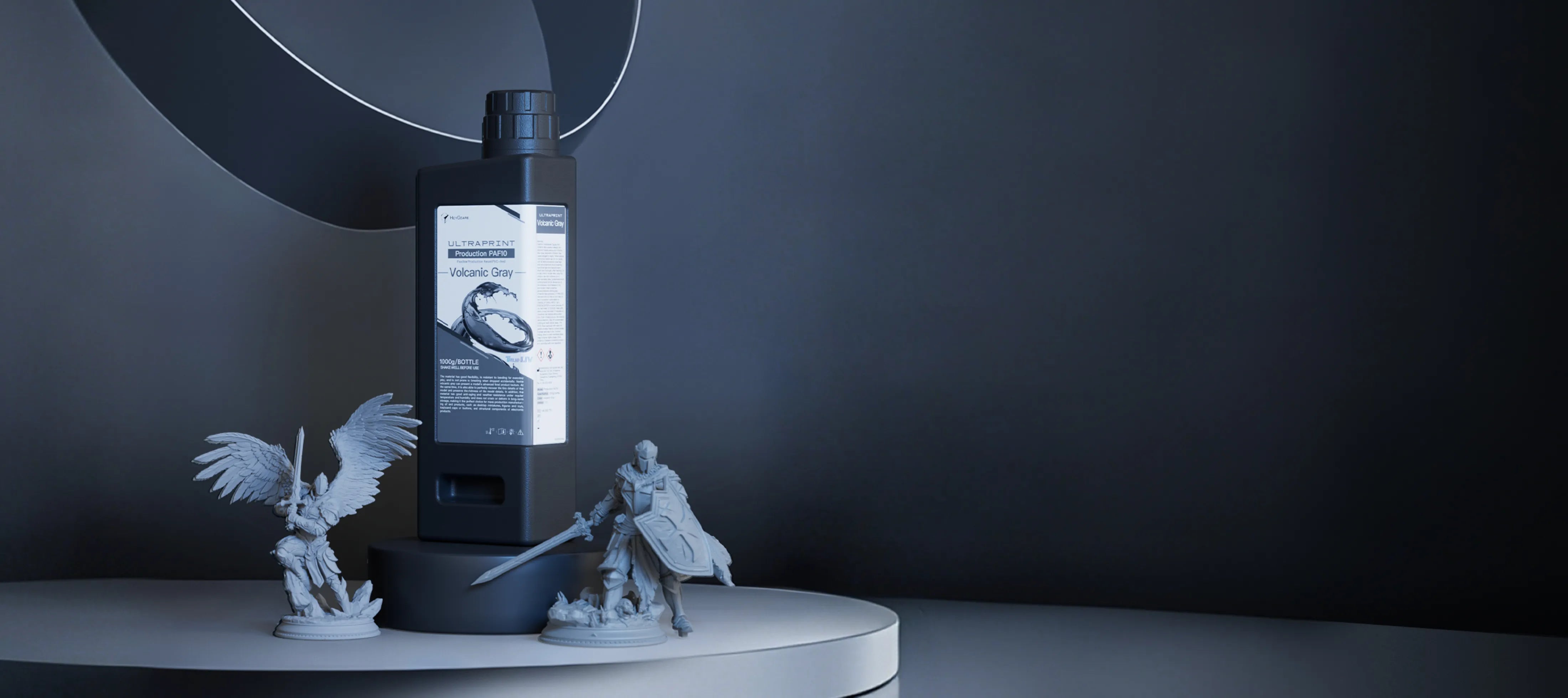 HeyGears PAF10 PVC-like resin is flexible and durable, ideal for HeyGears 3D printed gaming miniatures