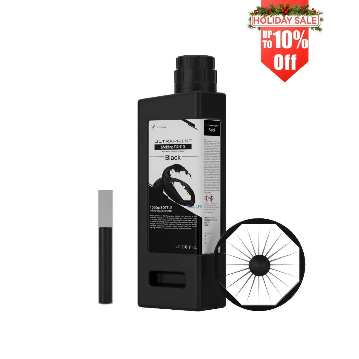 UltraPrint-Molding PAH10 (Black) High-Temp & Rigid Resin