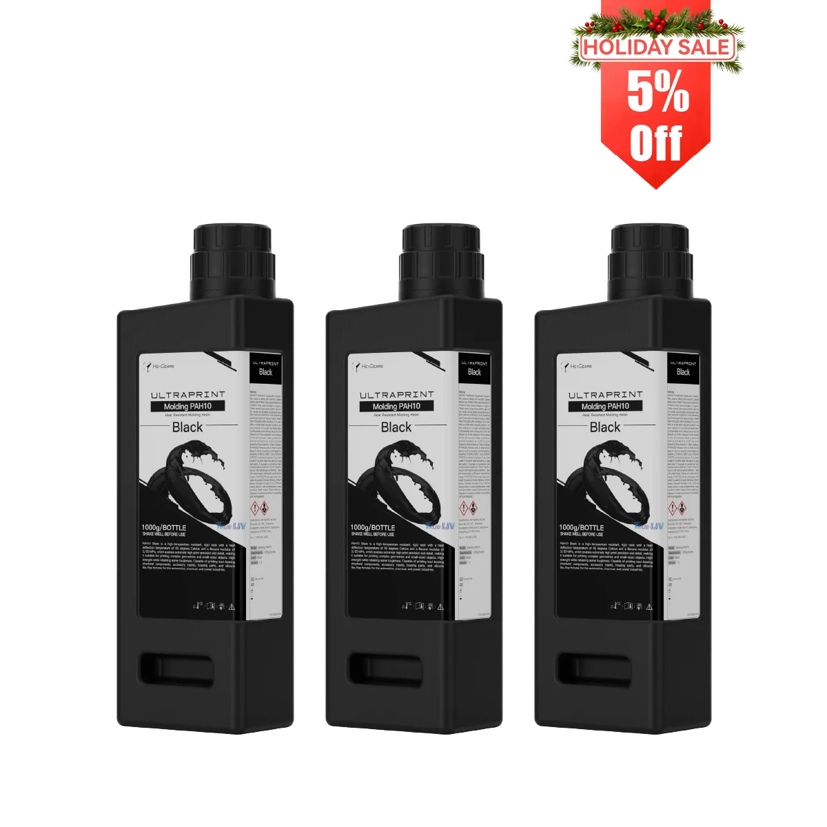 UltraPrint-Molding PAH10 (Black) High-Temp & Rigid Resin