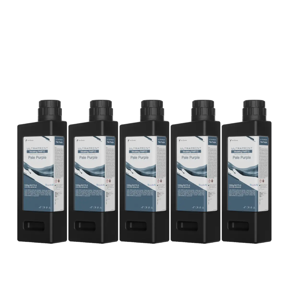 UltraPrint-Modeling PARP10 Rapid Prototyping Modeling Resin in Pale Purple, five bottles pack