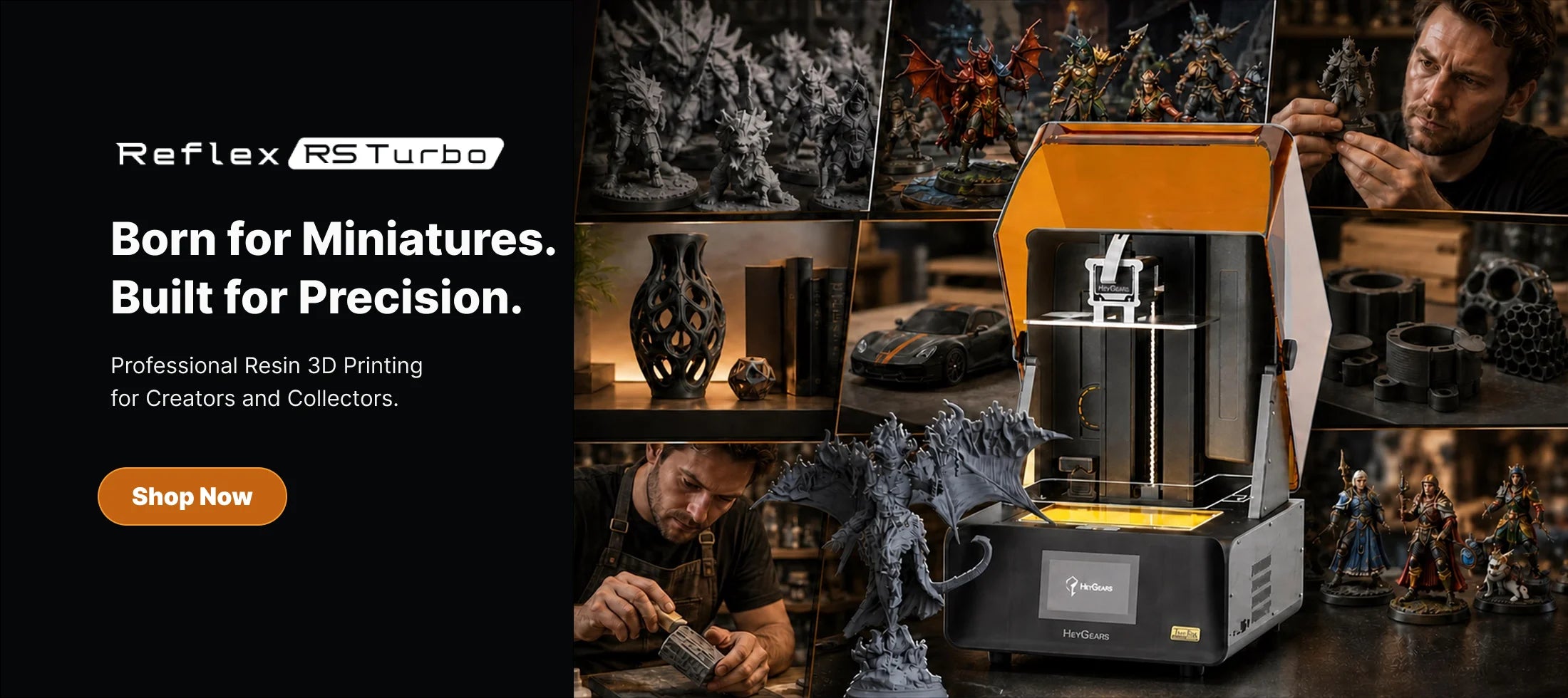 RS Turbo 3D Printer For Miniatures- HeyGears