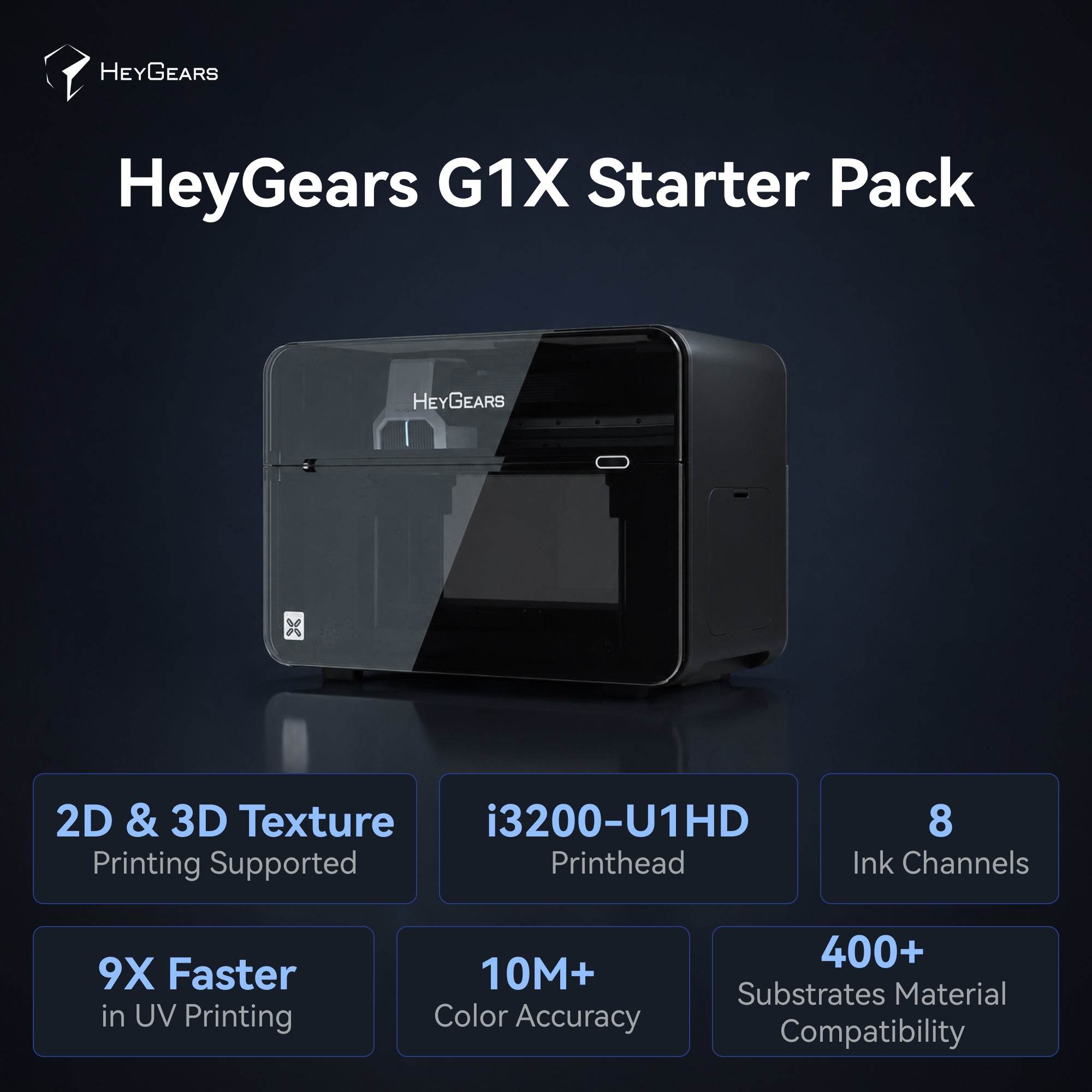HeyGears G1X - The Desktop UV Printer for Best-in-Class Print Quality