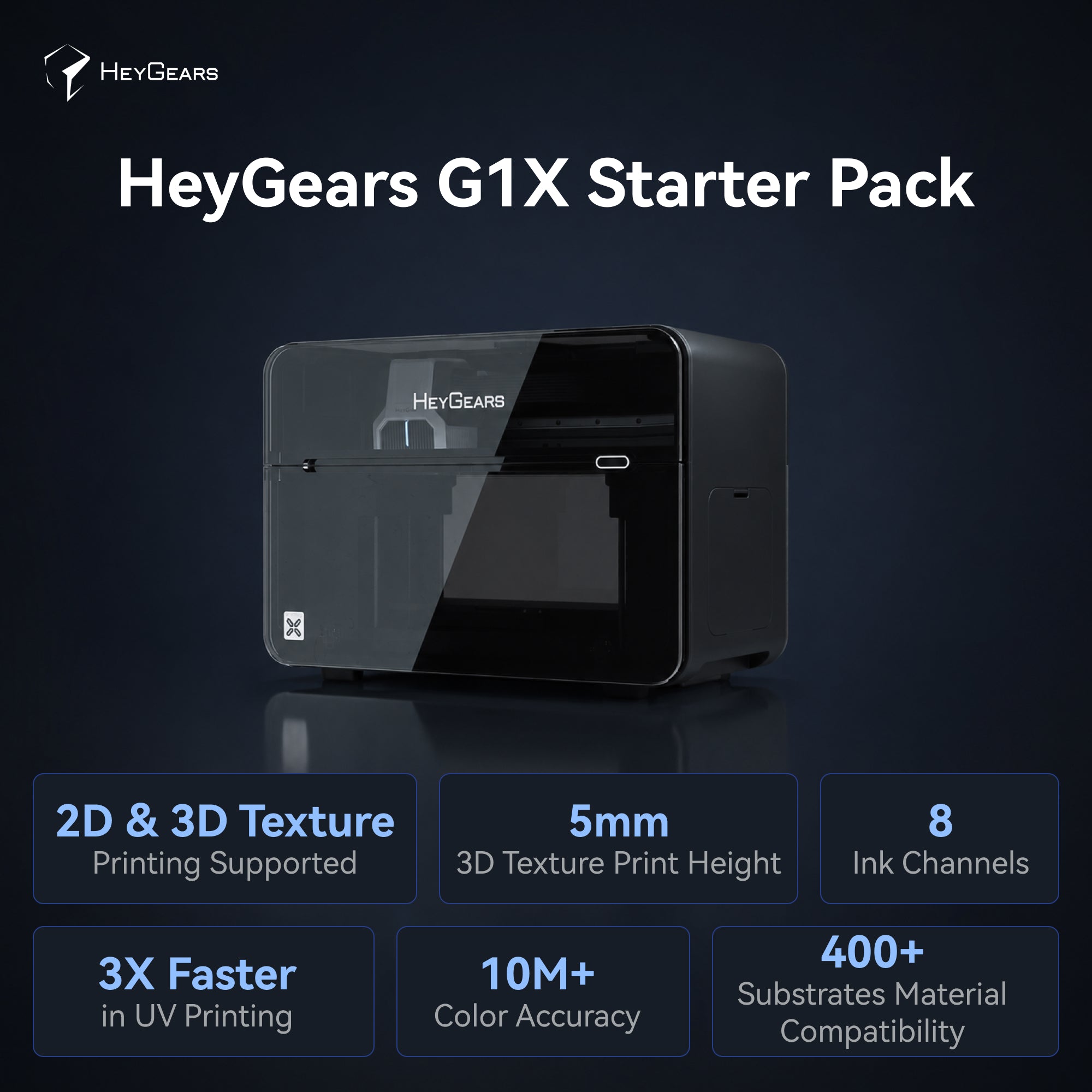 HeyGears G1 Series: The World's 1st Desktop Full-Color 3D & UV Printer Deposit Reservation