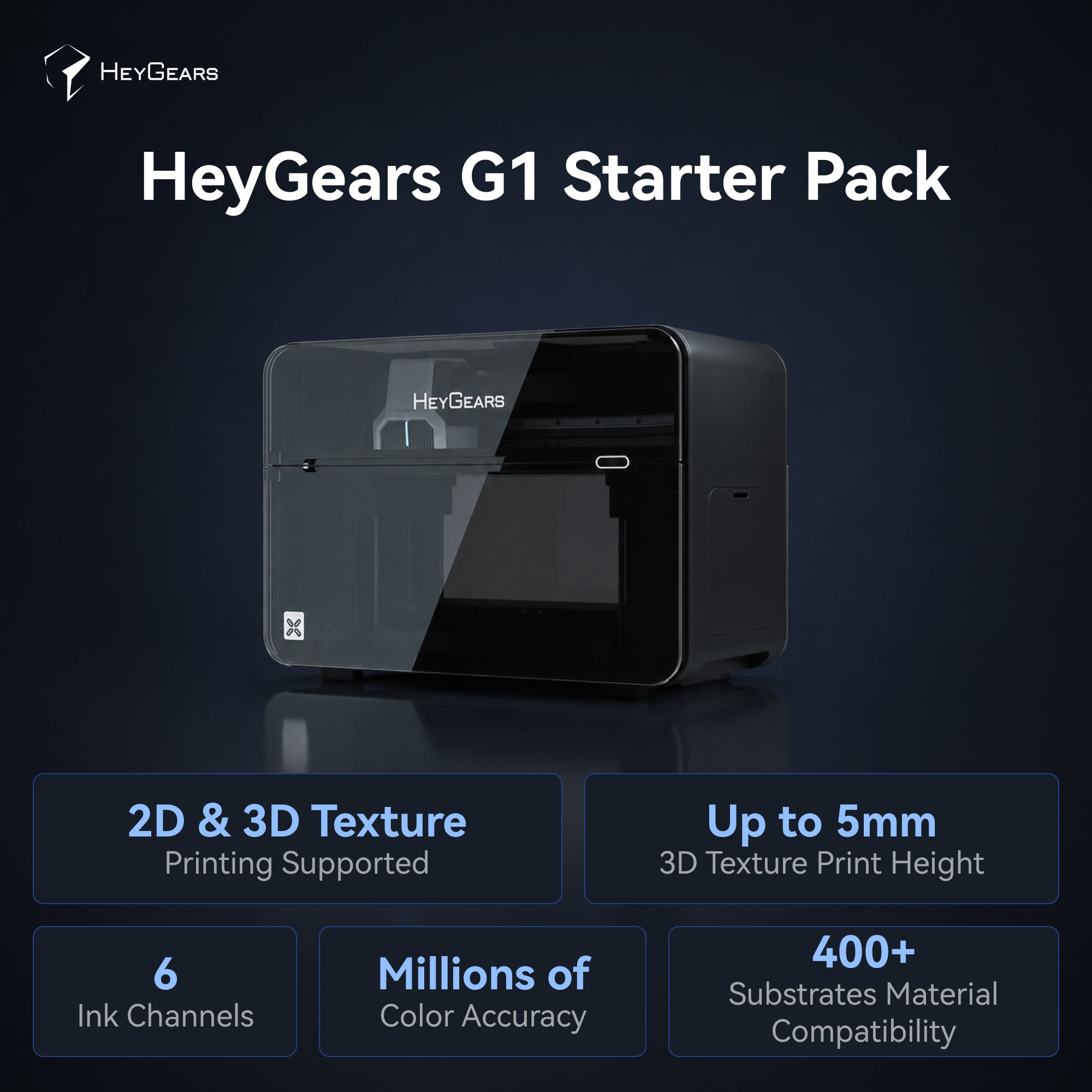 HeyGears G1 Series: The World's 1st Desktop Full-Color 3D & UV Printer Deposit Reservation