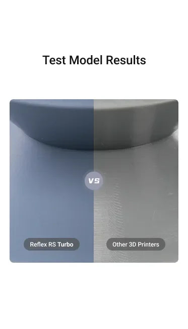 HeyGears Resin 3D Printed Test Model Comparison Reflex RS Turbo vs Competing 3D Printers