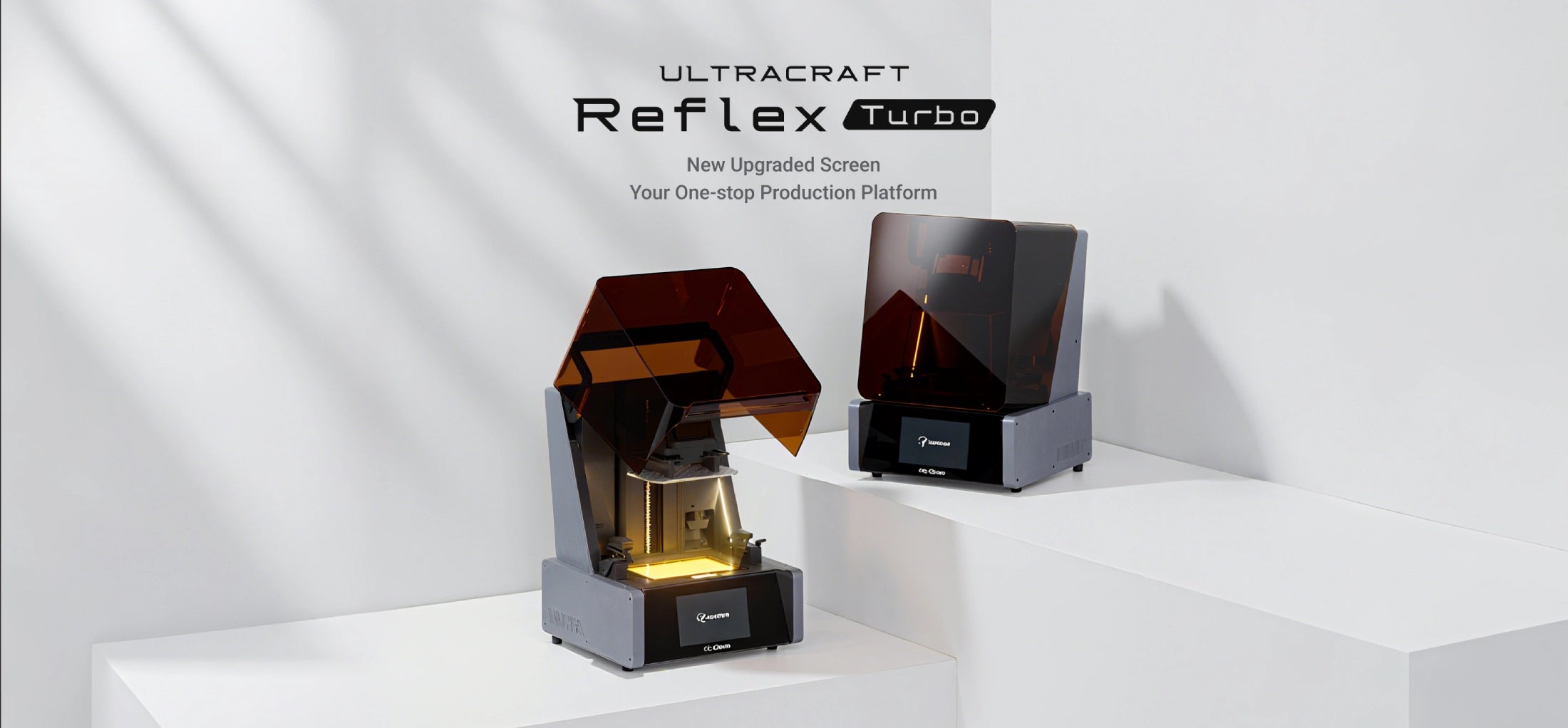 HeyGears Reflex Turbo Resin 3D printer with new upgraded amber screen