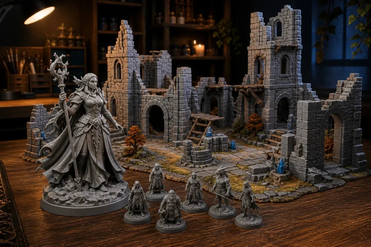 resin vs fdm miniatures