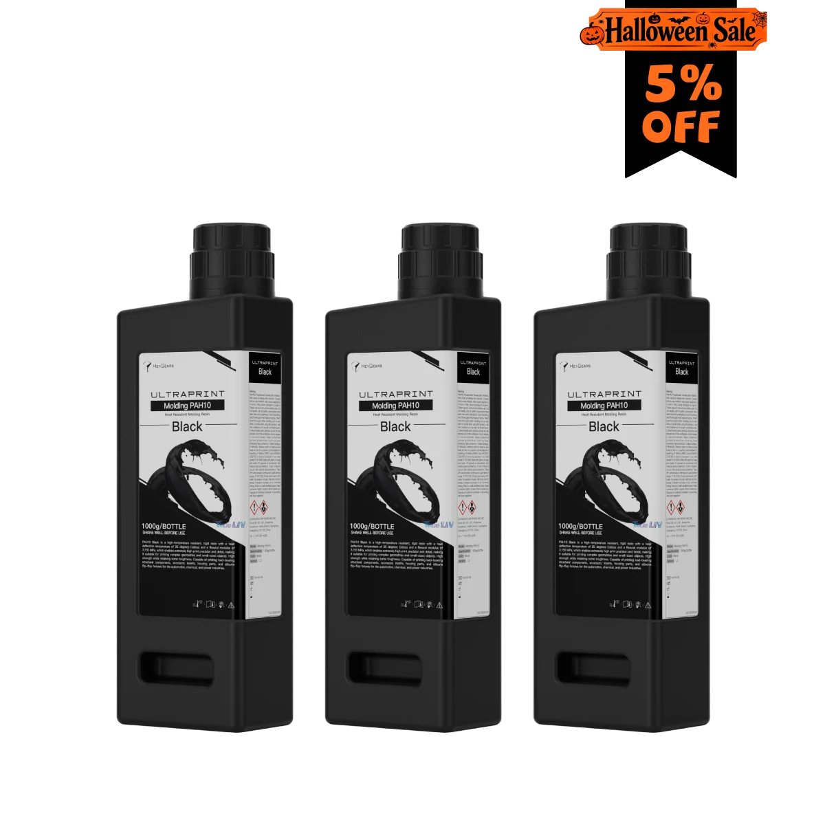 UltraPrint-Molding PAH10 (Black) High-Temp & Rigid Resin