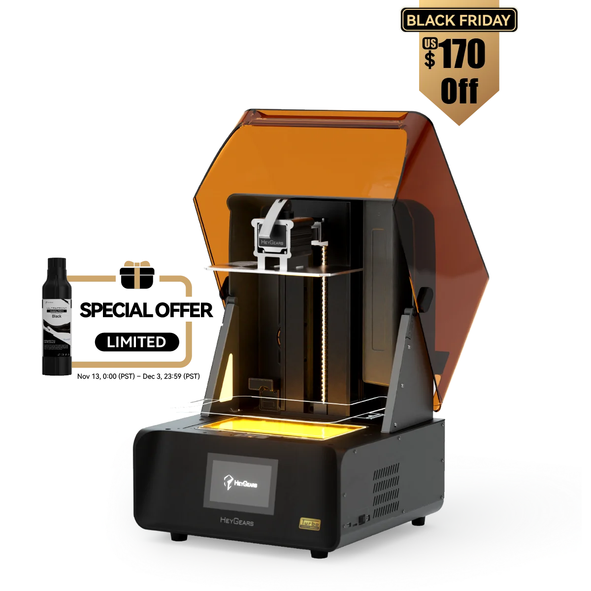 3D Printers - HeyGears – HeyGears Resin 3D Printer - High