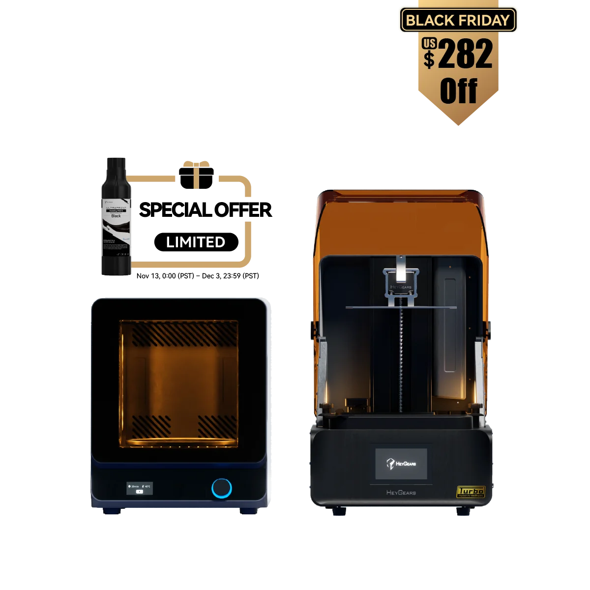 HeyGears Reflex RS 3Dプリンター – HeyGears Resin 3D Printer - High