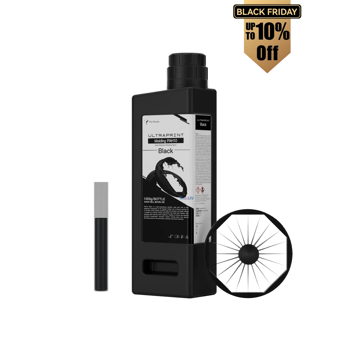 UltraPrint-Molding PAH10 (Black) High-Temp & Rigid Resin