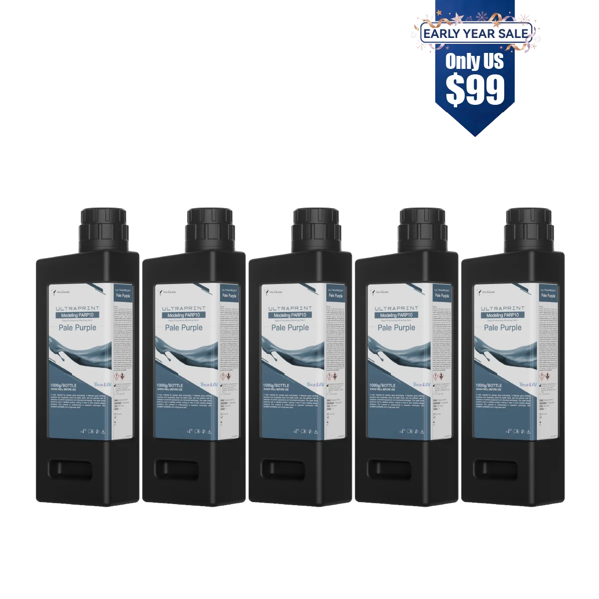 UltraPrint-Modeling 5KG PARP10 Rapid Prototyping Modeling Resin (Pale Purple)