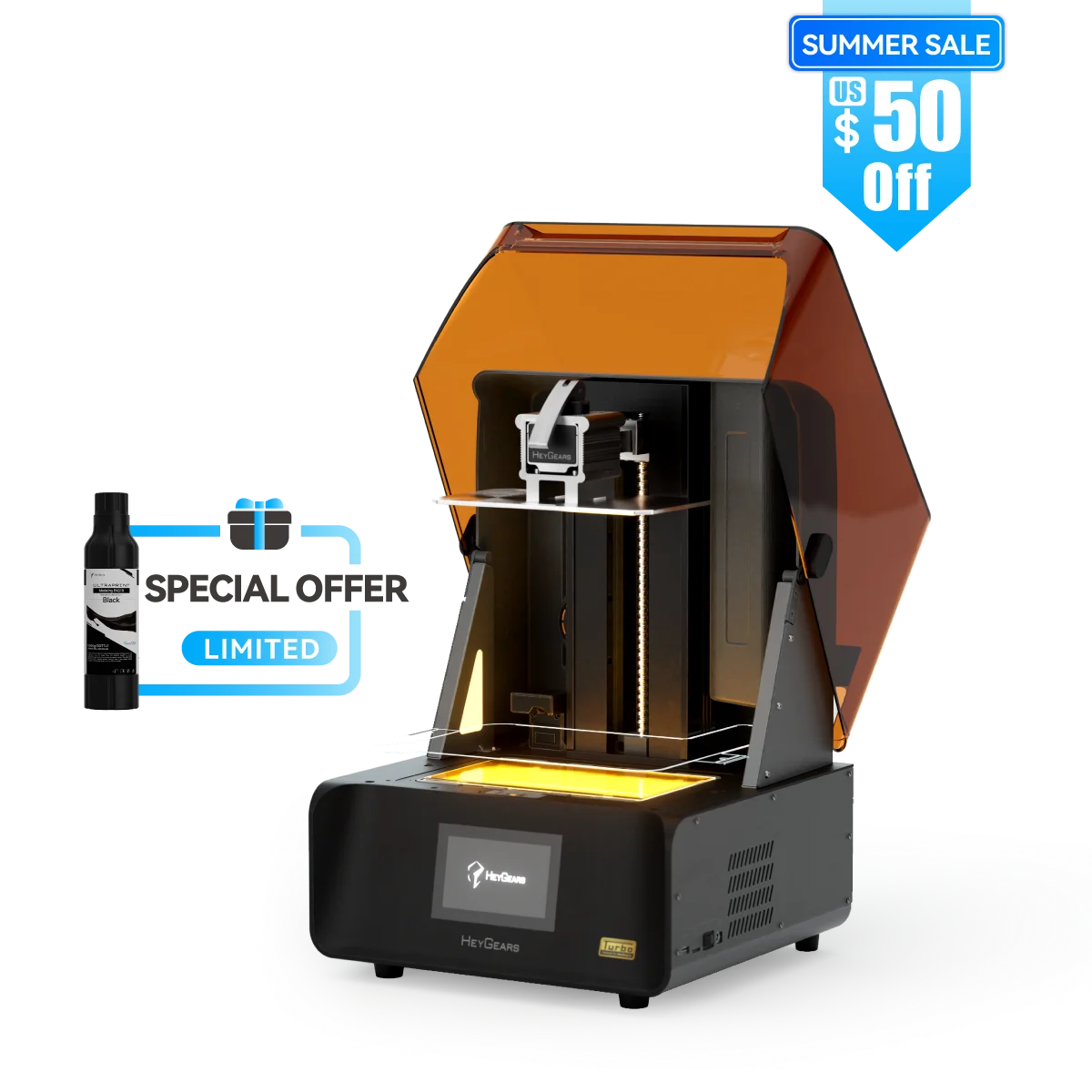 3D Printers - HeyGears – HeyGears Resin 3D Printer - High