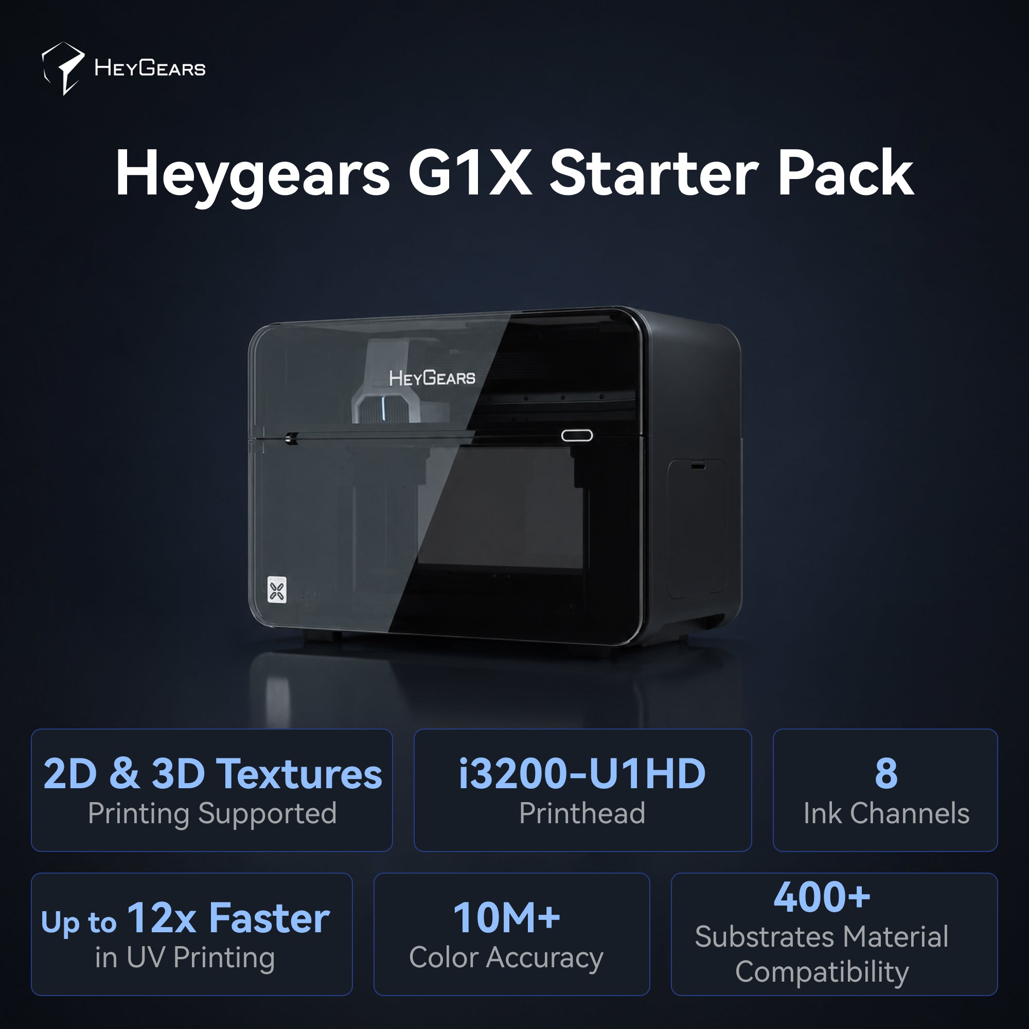 HeyGears G1X - The Desktop UV Printer for Best-in-Class Print Quality