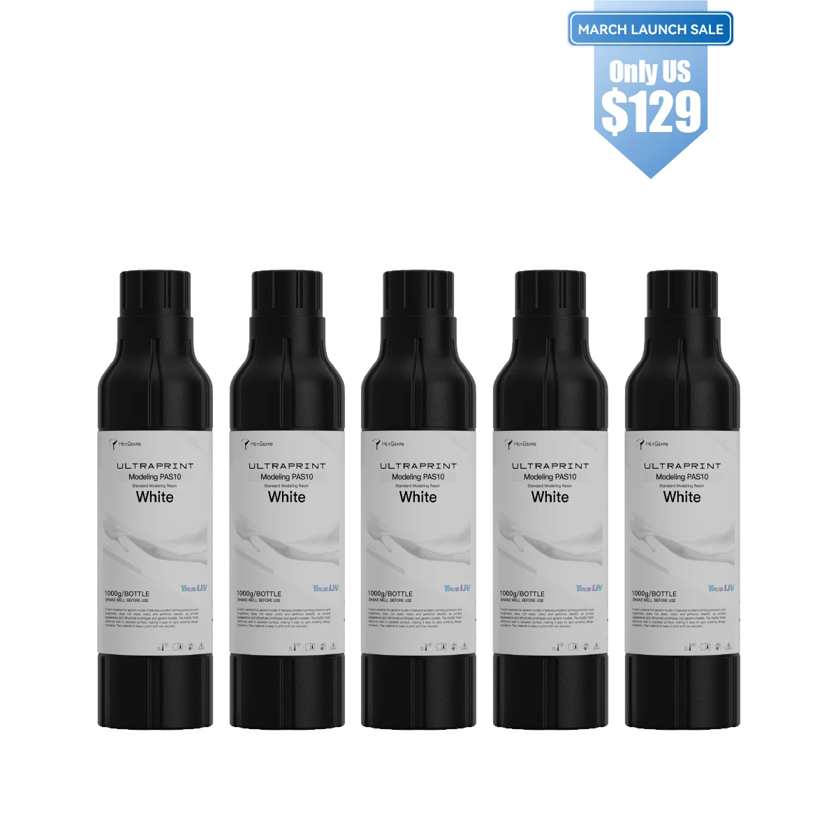 UltraPrint-Modeling 5KG PAS10 Resin  (White)
