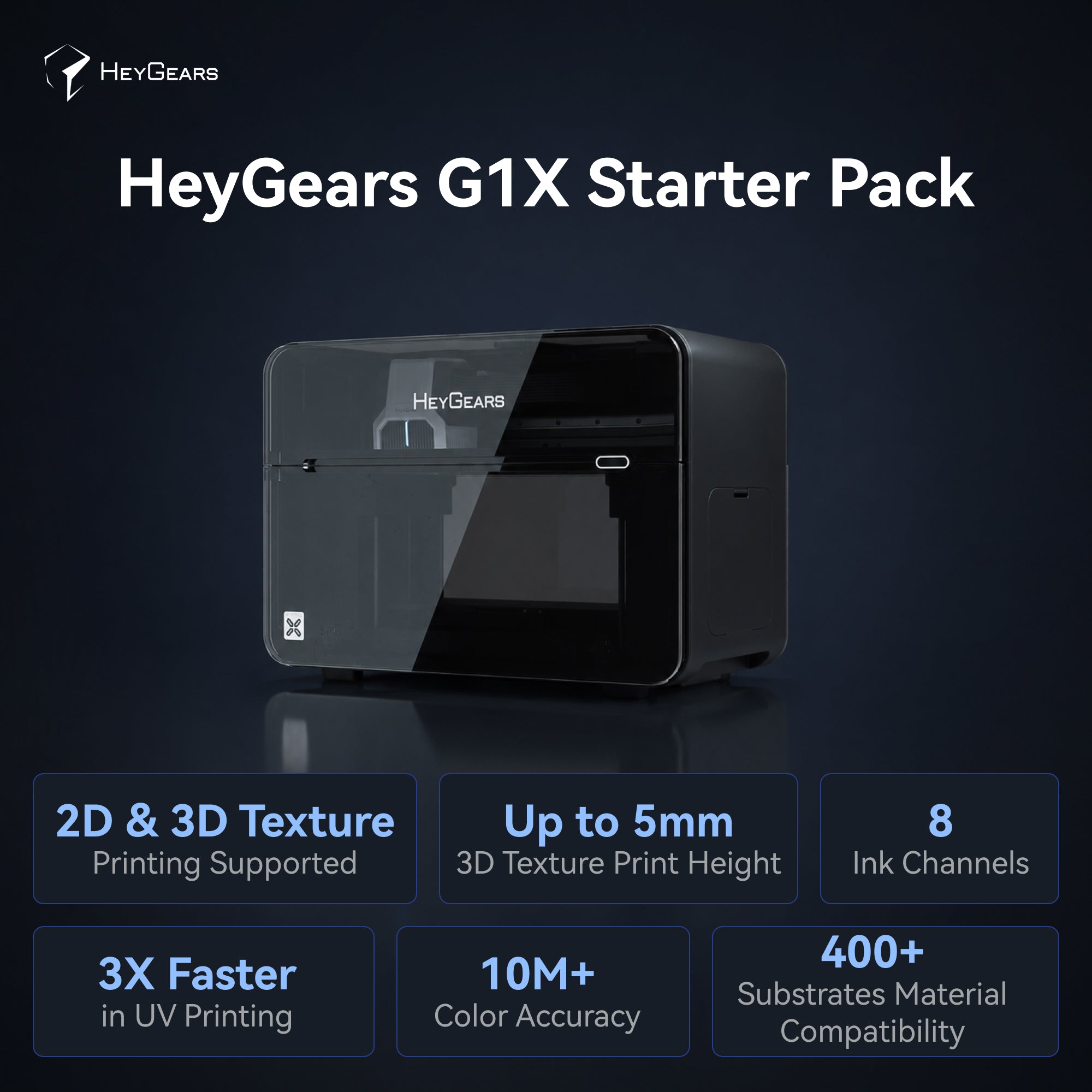 HeyGears G1 Series: The World's 1st Desktop Full-Color 3D & UV Printer Deposit Reservation