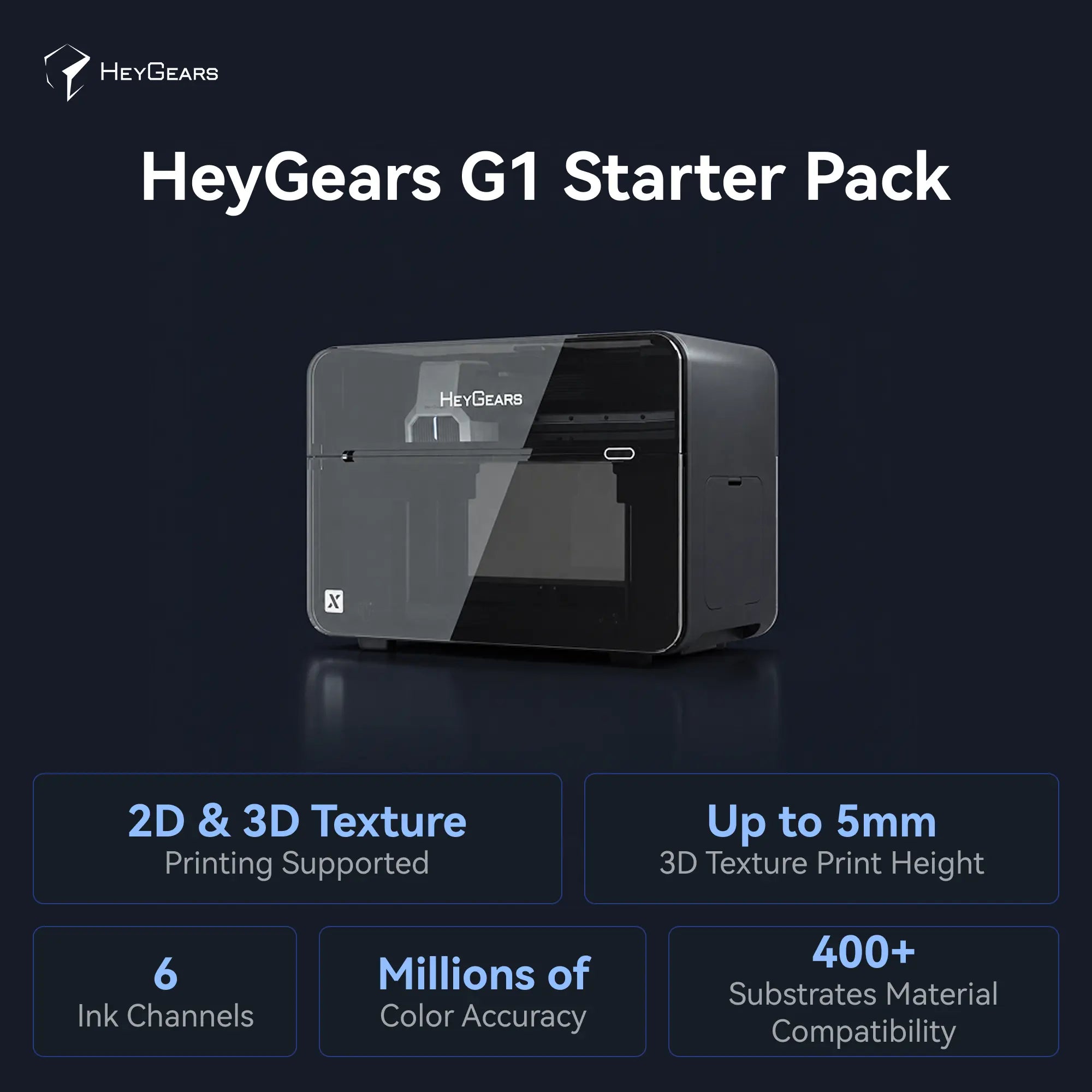 HeyGears G1 Series: The World's 1st Desktop Full-Color 3D & UV Printer Deposit Reservation