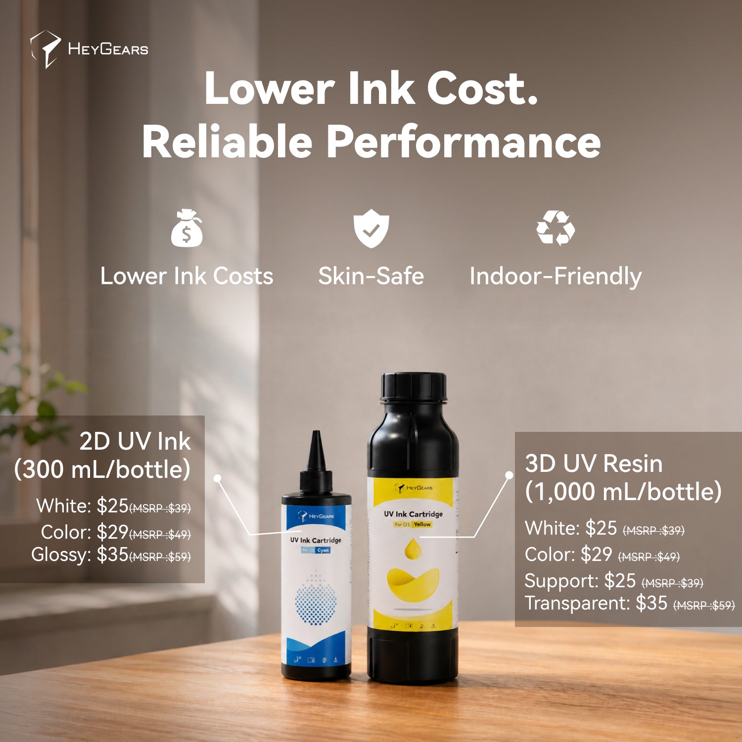 HeyGears G1 Series - The World's 1st Desktop Full-Color 3D & UV Printer Deposit Reservation