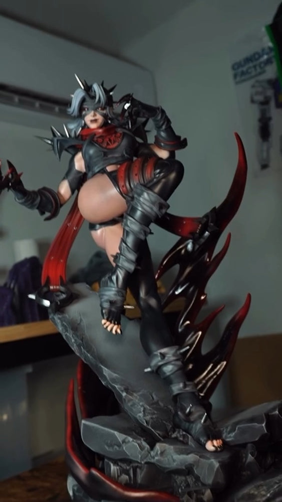 I brought this 19-inch Malice statue to life—from resin print to hand-painted finish.