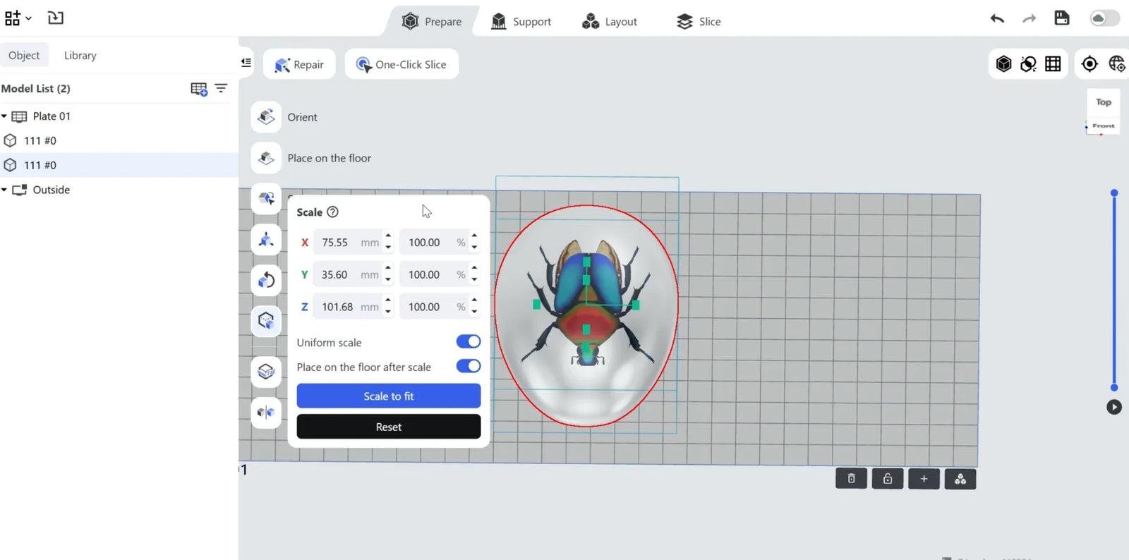 03.Easy, Reliable Slicing for Every MakerBlueprint Studio is HeyGears’ slicing software, compatible with the G1 Series for full-color 3D printing, 3D textures, and 2D UV printing. Simply import your file, prepare and slice it, then start printing with one click.