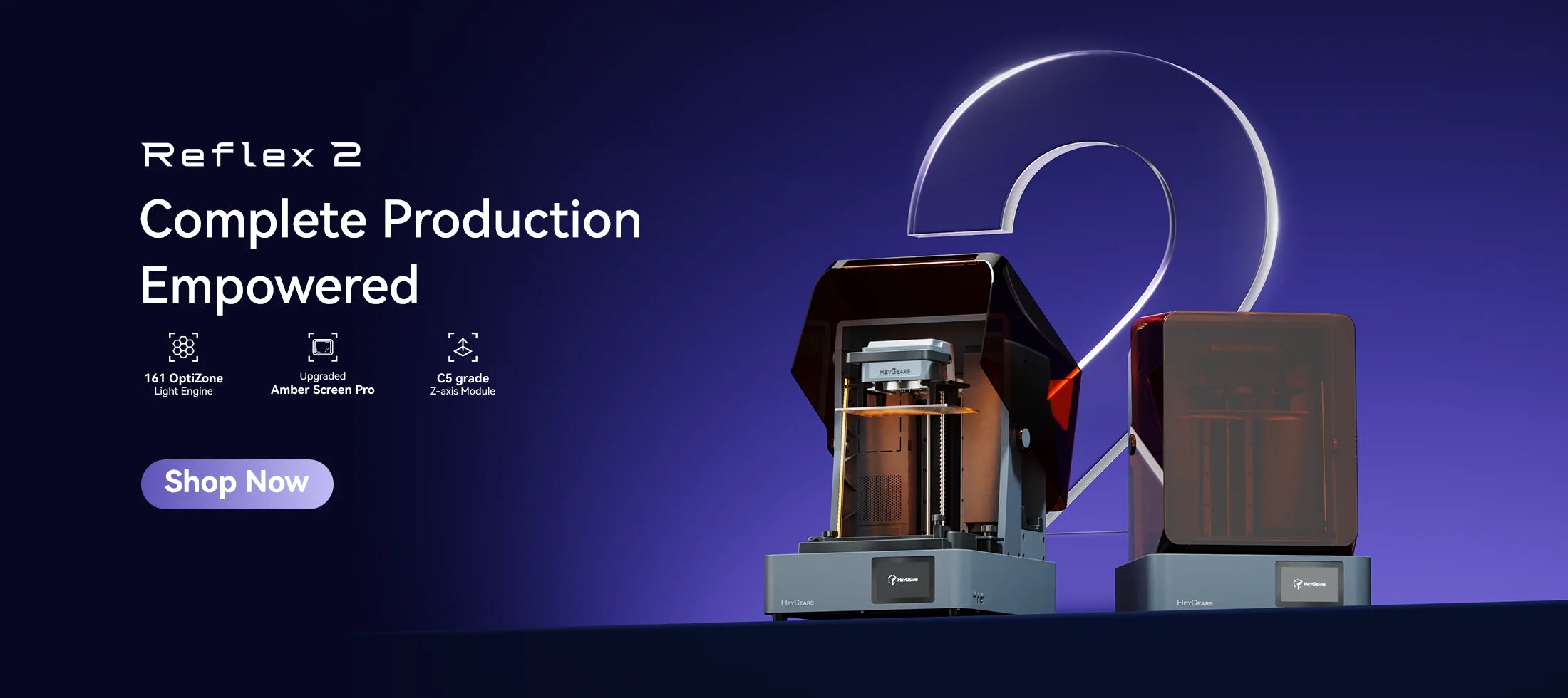 Reflex 2 3d printer HeyGears