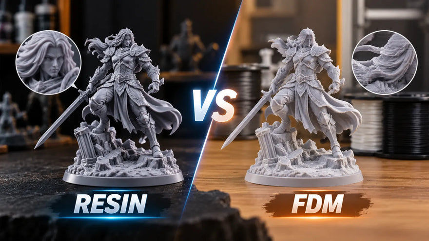 Resin vs FDM for Tabletop Miniatures: Which One Should You Choose?
